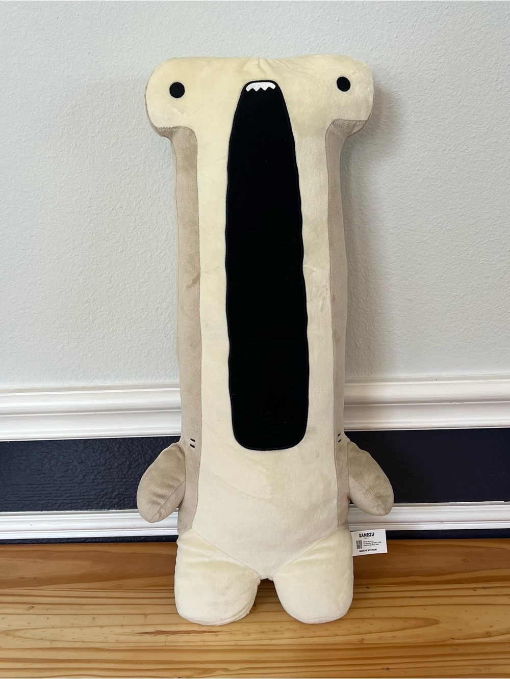 Samezu "Hammer" Hammerhead Shark Long Plush Stuffed Animal NEW